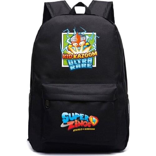 School Bags for Teenage Boys Fashion Superzings Series 5 Los Print Backpack Men Children Bookbags Harajuku Bag Pack Mochila