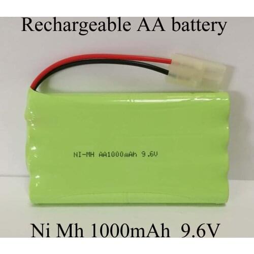Soravess 1-2 PCS 9.6V Ni-Mh AA Batteries 1000mAh Ni Mh Rechargeabel Battery Pack For Model Car Remote Control Car Cordless Phone
