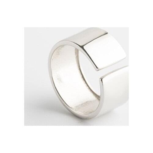 Ins Style Vintage Smooth Round Rings for Women Men Lover Finger Ring Minimalist Jewelry Boho Wholesale