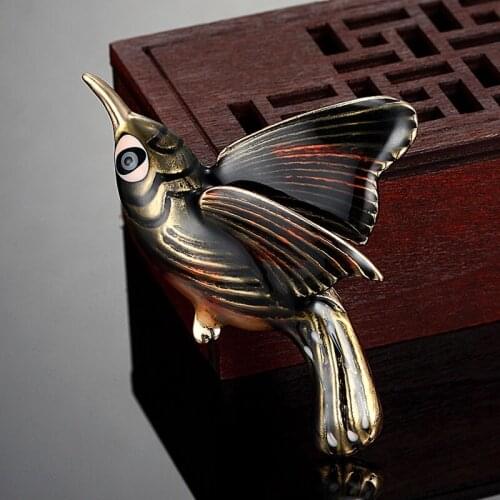 Great Quality Enamel Birds Brooch Bouquet For Men jewelry Fashion Men Brooch Jewelry hamsa evil eyes Womens Broches Hats Bijoux