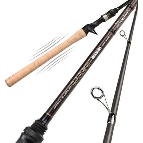 High Quality Carbon Fiber Super-hard Long-throwing Seapole Lure Rod Stream River Pesca Long Power Spinning Casting Rod 1.9/2.0m