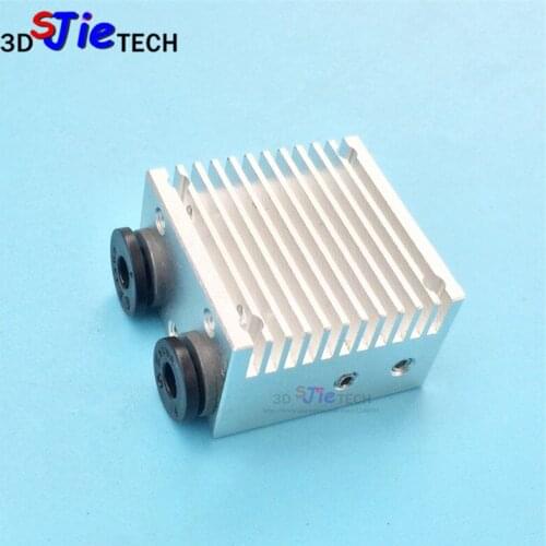 3D Printer parts Multi Color Cyclops/Chimera 2 In 2 Out j-head Tevo heatsink Aluminium Block black /silver