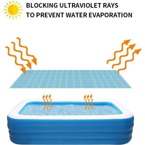 Swimming Pool Protection Cover Rectangular Round Pool Solar Tarpaulin Thick Solar Film Cover For Indoor Outdoor Pool Accessories