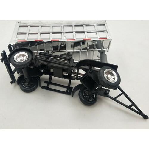 13cm Trailer Model Accessories 1/43 Diecast Car Models Toys Die-cast Truck Modification Parts Vehicle Frame Scene Display