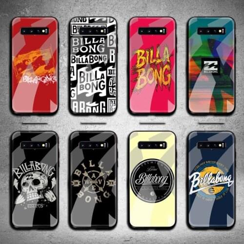 Australian brand billabonge Phone Case Tempered Glass For Samsung S20 Plus S7 S8 S9 S10 Plus Note 8 9 10 Plus