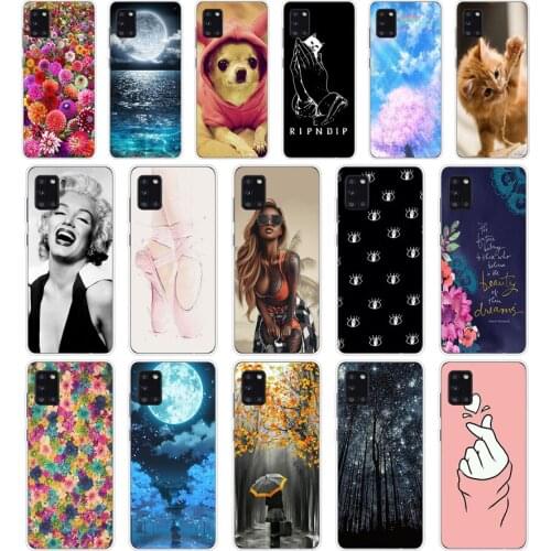 F case For Samsung Galaxy A31 Case For Samsung A31 A 31 SM-A315F 6.4" Phone Cover Silicon Soft TPU Coque Bumper full Protective