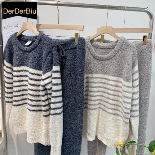DerDerBiu Men's Warm Pajamas