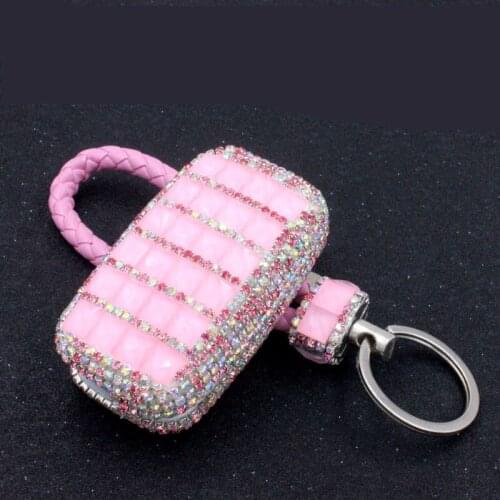 For Volkswagen VW Polo Passat Tiguan Bora Gift Accessories Luxury Diamond Key Shell Holder Remote Car Key Case Cover