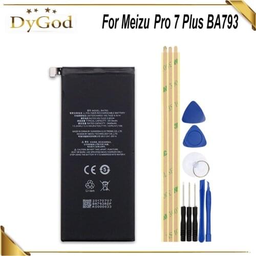 Аккумуляторы для телефонов Meizu PRO 7 Plus DyGod China At AliExpress