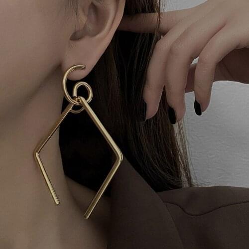 European and American fashion exaggerated summer new personality trendy geometric drop earrings temperament earrings women