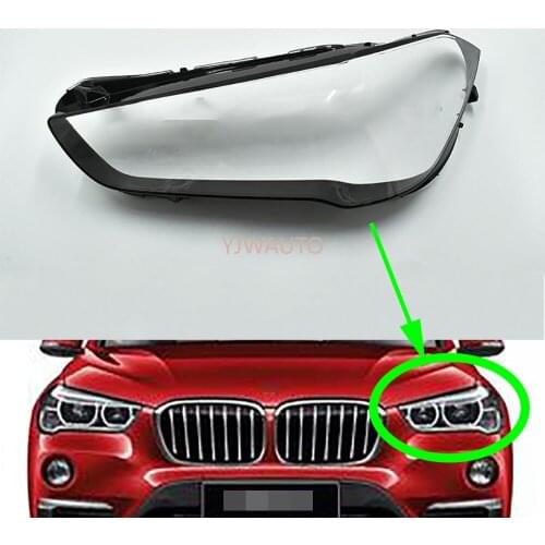 Headlight Cover For BMW X1 F48 F49 2019 2020 Headlamp Lens Car Replacement Auto Shell