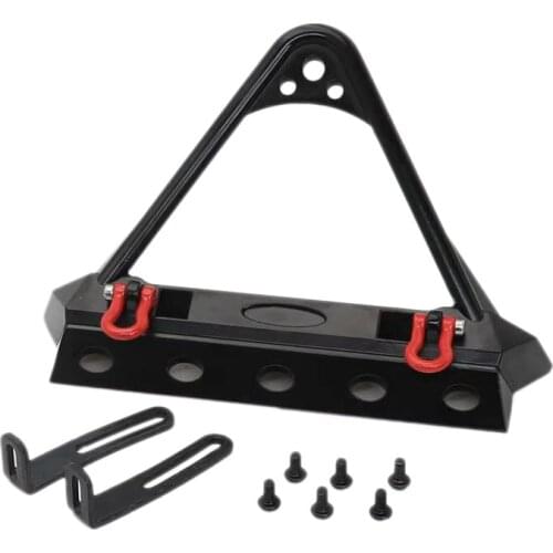 Metal Front Bumper Crawler Single Motor Winch for 1/10 RC Rock Car Axial SCX10 90046 RC Car Parts