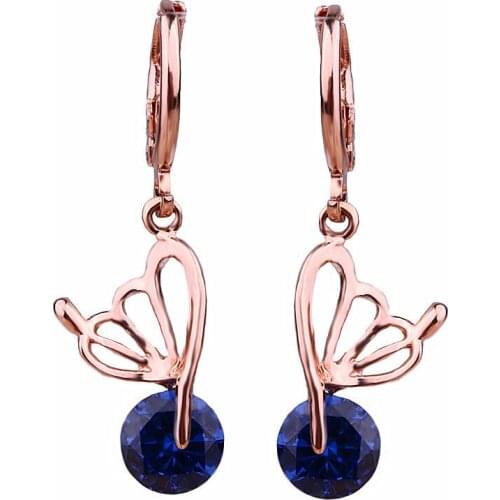 Fashion Geometric Crystal Water Drop Earring Temperament Elegant Long Earrings For Women Fashion Earrings Wedding Gifts