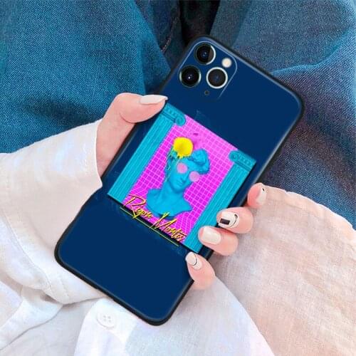 Statue fashion vaporwave fashion For iPhone se 6 6s 7 8 plus x xr xs 11 pro max soft silicone phone case cover shell
