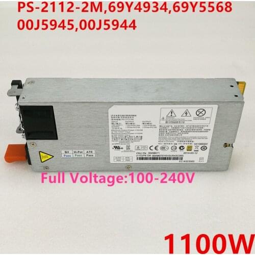 New PSU For IBM X3755M3 1100W Power Supply PS-2112-2M 69Y4934 69Y5568 00J5945 00J5944
