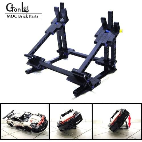 NEW High-Tech MOC Adjustable Side Vertical Stand Parts Kit for 42096 RSR Building Blocks Bricks Model Display Stand DIY Toys