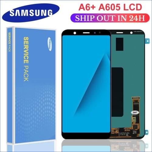 Original Amoled For Samsung Galaxy A6+ A605 SM-A605F Display LCD Screen replacement for samsung A605FN A605G A605GN lcd display