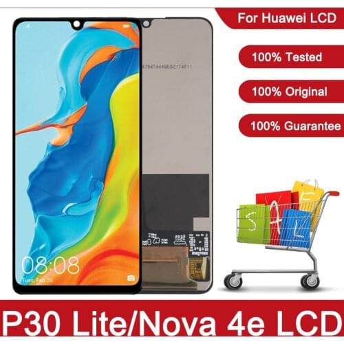 Original LCD With Frame For Huawei P30 Lite LCD Touch Screen Assembly For Huawei Nova 4e Display MAR-LX1 LX2 AL01 Replacement
