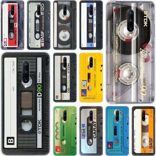 Hot Classical Old Cassette tape Soft Silicone Fashion Transparent Case For OnePlus 7 Pro 5G 6 6T 5 5T 3 3T TPU Cover