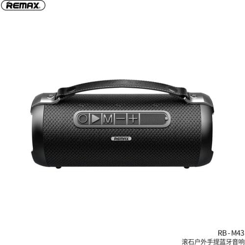 REMAX Tide Brand RB-M43 Rolling Stone Outdoor Portable Bluetooth Speaker Square Dance K Song Shocking Sound