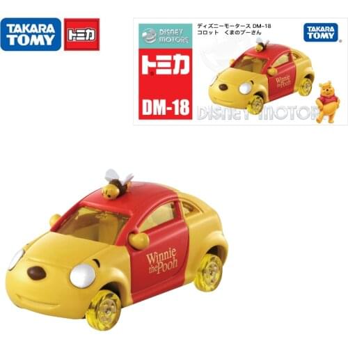 TAKARA TOMY TOMICA Disney Motors Works Pixar Cars Winnie the Pooh Vehicle 1:55 Diecast Metal Alloy Model Toys Boy Gift DM-18