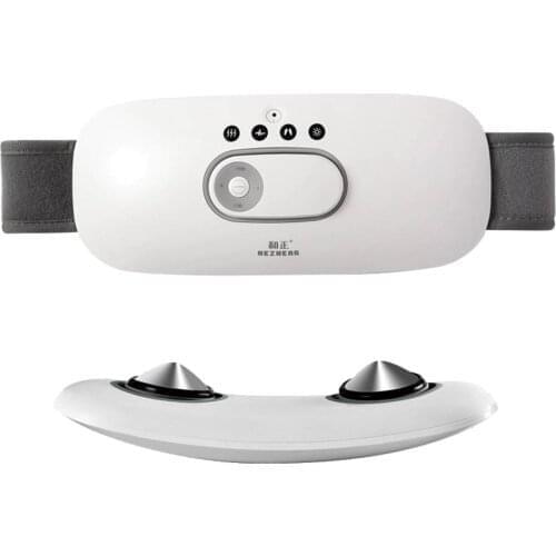 Waist Care Vibrating Fitness Belt Massage Lumbar Waist Support,Back Lumbar Massager Dual Air-bag ABS Material Muscles Trainer