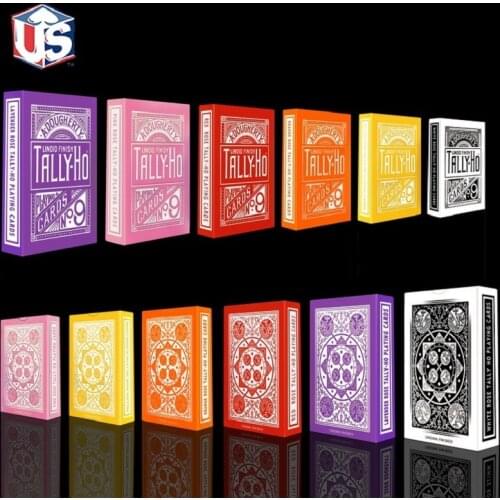 Tally Ho Reverse Rose Playing Cards Fan Back Colorful Deck By Ellusionist Creative Magic Cards Poker Magic Props Magic Tricks