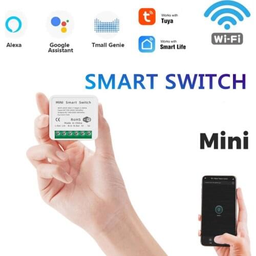 MINI Wifi Smart Switch Universal Breaker Timer Sensor Intelligent Wireless Remote Control Switches Alexa Tuya Google Home