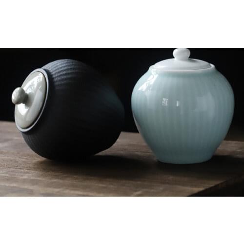 Pet urns sunflower shang Yan vintage ceramics ashes urn trumpet cremation altar sealed moisture-proof cat dog bird souvenir