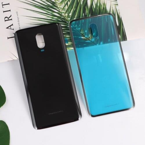6 T Rear Housing Cover For Oneplus 6T One plus Back Door Matte Shiny Glass Repair Replace Battery Case + Logo Glue