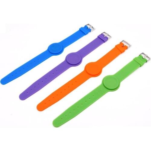 1PCS 125Khz T5577 Writable Silica gel Wristband RFID Bracelet Adjustable Length Access Control Accessories
