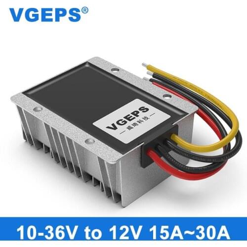 10-36V to 12V DC power regulator 24V to 12V vehicle DC-DC buck-boost power supply transformer