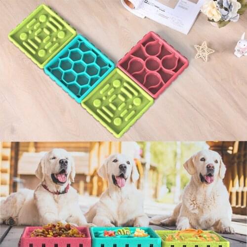 4 In 1 Dog Feeding Lick Mat Pet Dog Feeding Food Bowls Puppy Slow Down Eating Feeder Dish Bowel Prevent Obesity Dogs Supplies