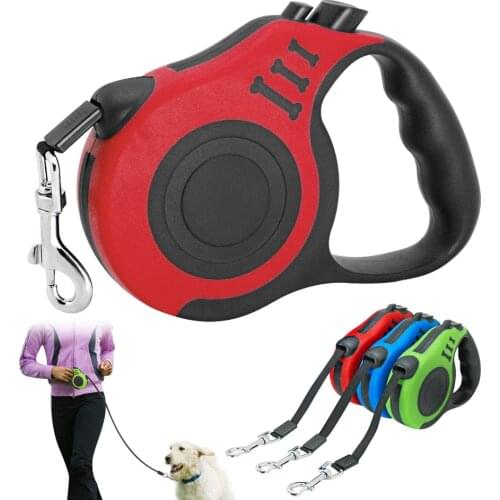 3M/5M Retractable Dog Leash Automatic Dog Puppy Leash Rope Pet Running Walking Extending Lead For Small Medium Dogs Pet Products