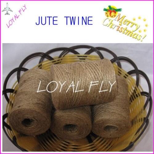 Free shipping 20pcs/lot natural jute twine/cords (1.5mm) 100m/spool,twisted jute rope, jute string