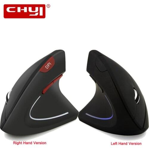 Wireless Vertical Right/Left-handed Mouse Ergonomic Gaming Mouse 1600DPI Optical USB Computer Mice With Mouse Pad For PC Laptop