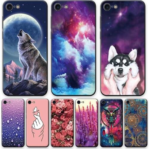 For iPhone SE 2020 Case Protective Back Cover For iPhone SE 2016 Silicone Soft TPU Phone Shell For iPhone SE Cartoon Case Fundas