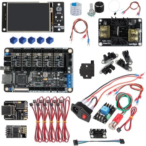 LERDGE-X 32 Bit 3D Printer Control Main Board DIY electronic Kit X2 Motherboard TMC2209 Driver Parts 256 subdivision