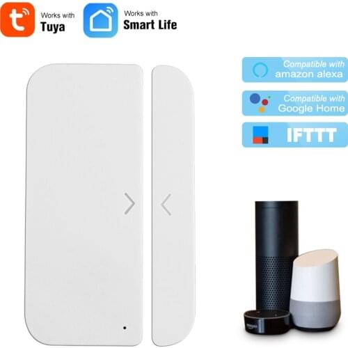 WiFi Door Alarm Window Sensor Detector Smart Home Security Tuya SmartLife App Remote Control For Alexa Google Assistant IFTTT