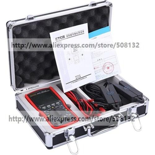 ETCR4000 intelligent double clamp digital phase voltammetry table phase table Double clamp digital phase meter