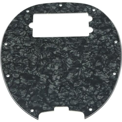 KAISH Bass Pickguard MusicMan Stingray MM4 Scratch plate for Music Man MM2 4 String Guitar Parts Black Pearl