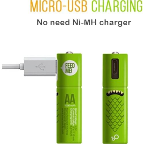 GTF NEW USB 1.2V rechargeable AA batteries NO 5 battery NI-MH 1.2v rechargeable batteries For Remote control Mouse e-Device