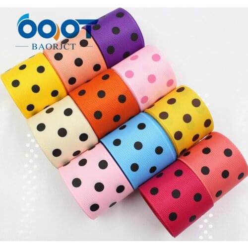 OOOT BAORICT 1762225,Polka Dots grosgrain Ribbon,38MM ,10 yards The tape for Sewing ,DIY Headdress Accessories Handmade material