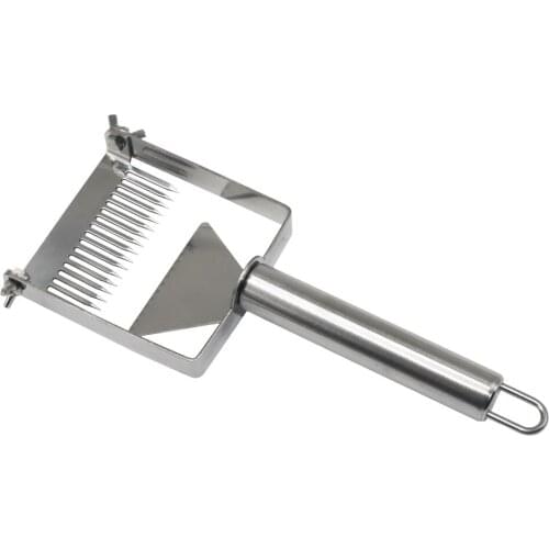 1 Pcs Multifunctional Stainless Steel Double Needle Beekeeping Tools Suitable for Uncapping Forks Honey Honeycomb Scraper
