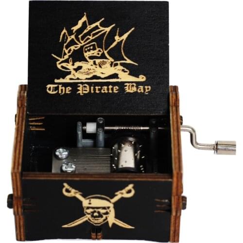 New Product Hand-cranked Music Box Halloween Godfather Pirates of The Carib Fall In Love Christmas Birthday Gifts Home Decor Box