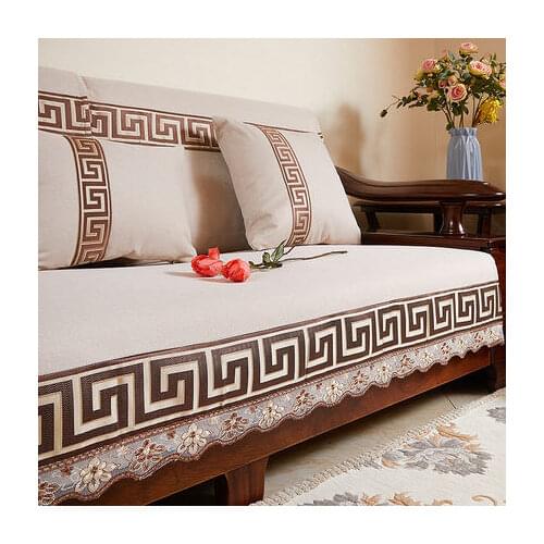 New Chinese style sofa cushion, four seasons universal sofa non-slip winter cover towel cover