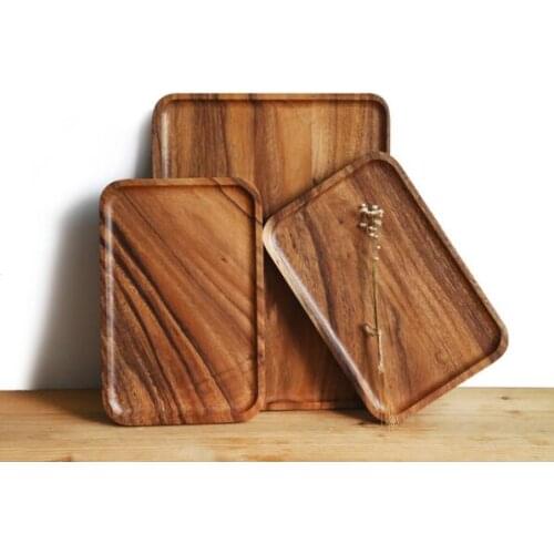 Wood regular Plate, Serving Tray,Fruit Dish, Snack Plate, Acacia Wood