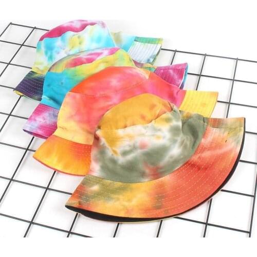 Cotton Color Graffiti Print Bucket Hat Fisherman Hat Outdoor Travel Hat Foldable Sun Cap Hats for Men and Women 560