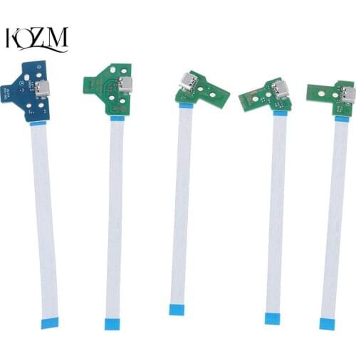 USB Charging Port Socket Circuit Board For 12Pin JDS 011 030 040 055 14Pin 001 Connector For PS4 Controller