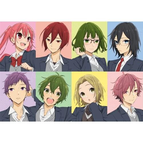 Horimiya Hori Kyoko Miyamura Izumi Polypropylene A3 8 pieces Posters wall poster